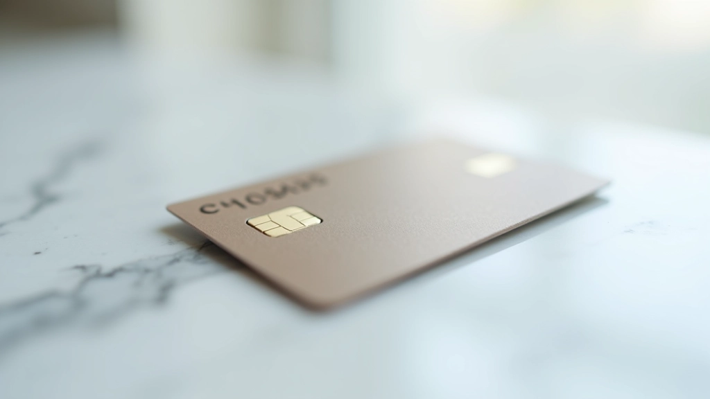 Close-up of credit card with chip technology, professional financial management concept